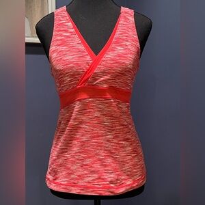Lululemon Vintage Women's Racerback Red Space Dyed Mesh Back Tank Top, Small